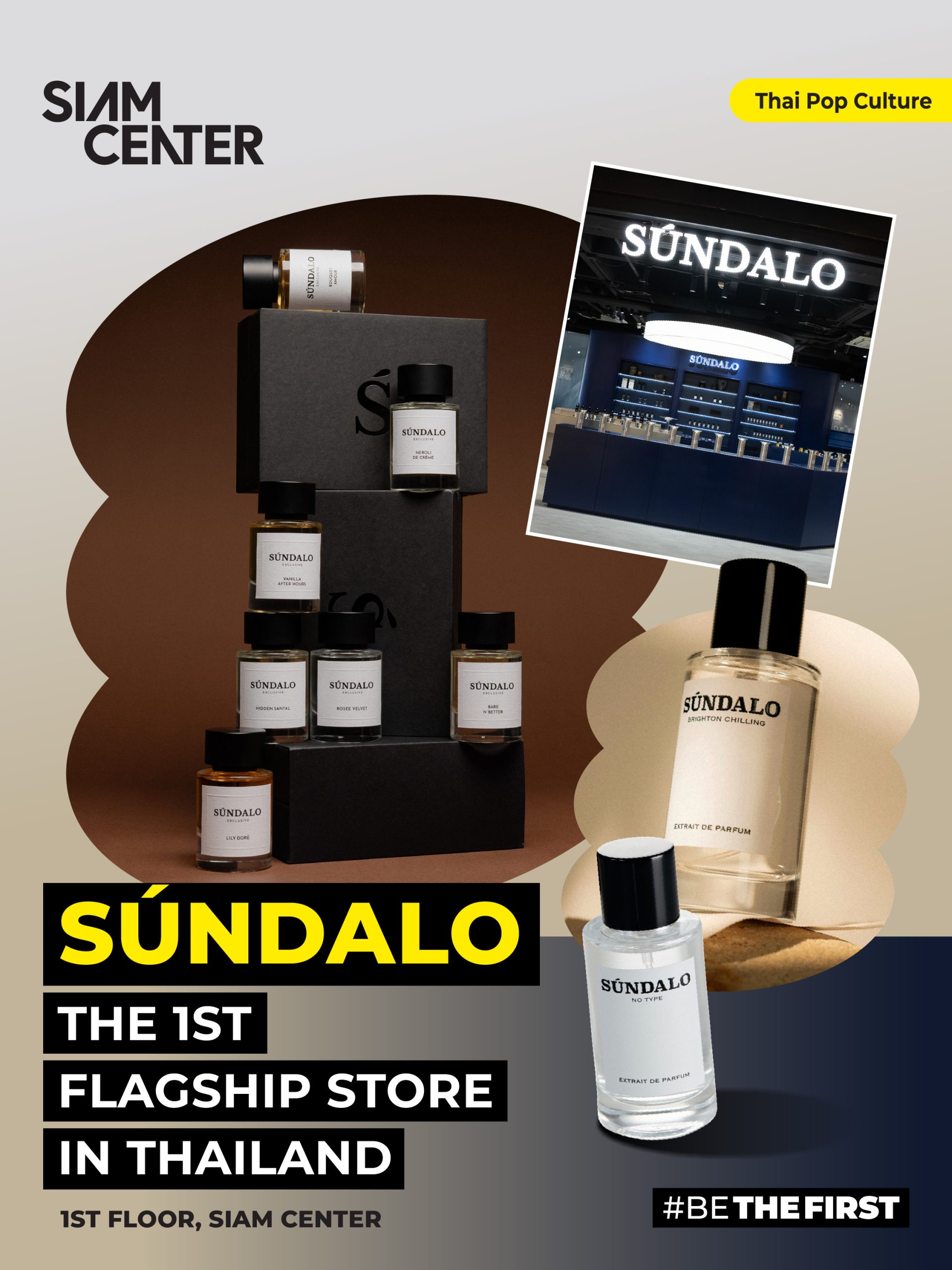 SÚNDALO discovery set artwork for the Bangkok flagship