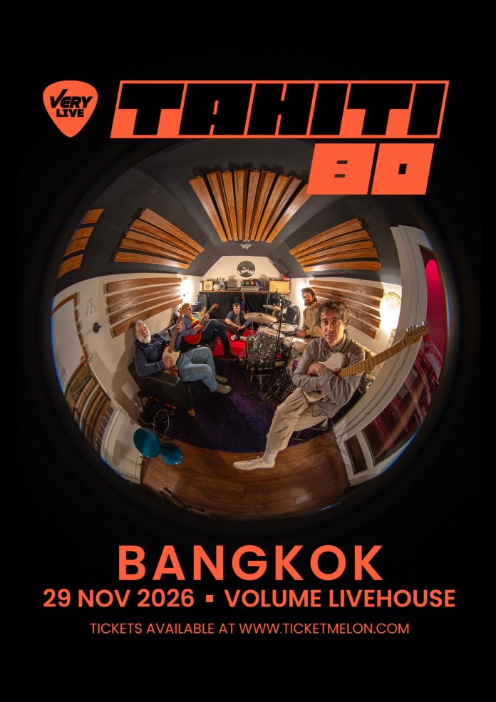 TAHITI 80 Bangkok concert Official TAHITI 80 Bangkok 2026 concert poster