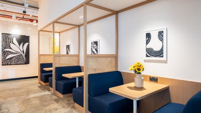 WeWork Spring Tower booths Coworking booths at WeWork Spring Tower Bangkok